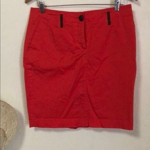 BCBG Red/Brown pencil skirt
